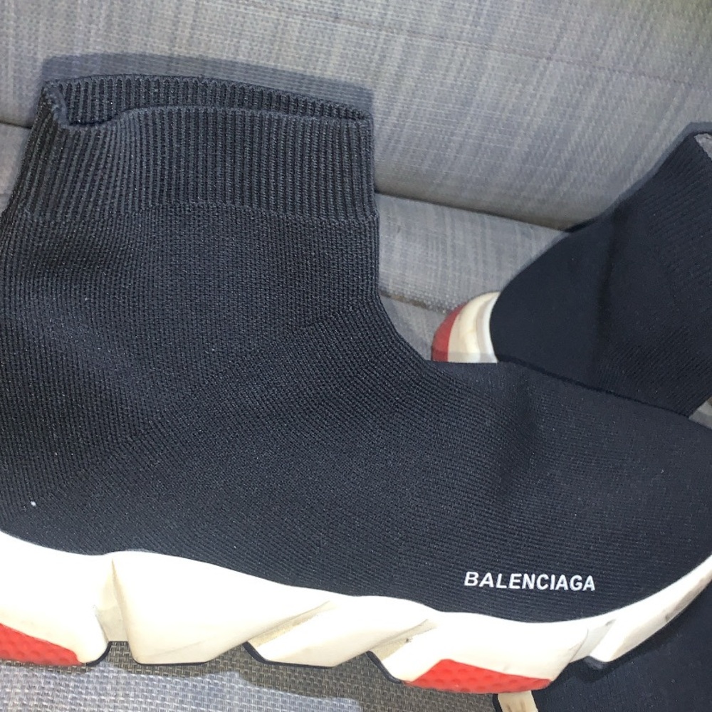Balenciaga Men's Black Sock Sneakers